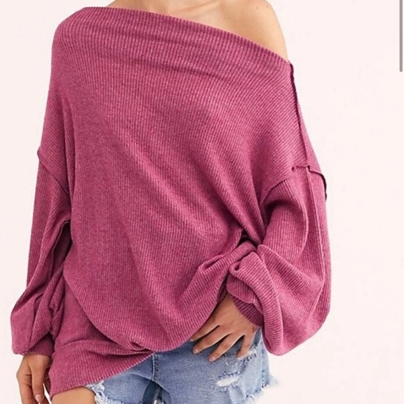 Free People Tops - Free People oversized long sleeve